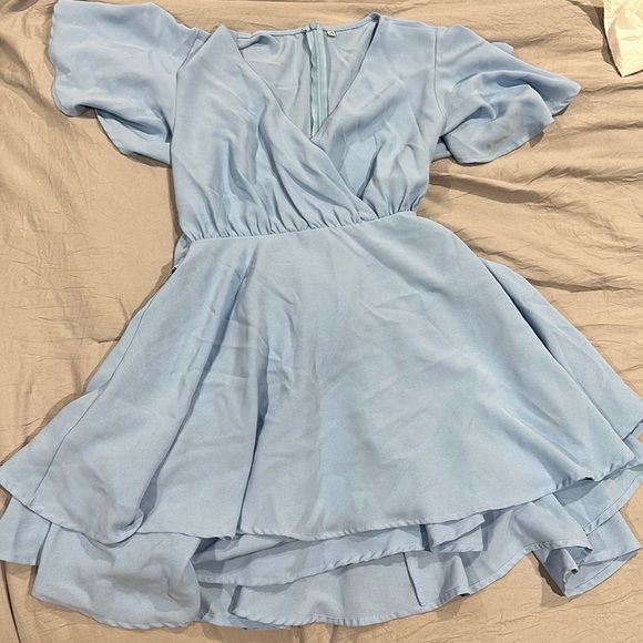 Amazon Dresses Amazon Xs Light Blue Dress Poshmark